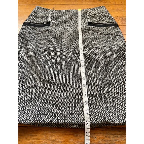 FOREVER 21 Black/White Speckled Wool Pencil Skirt sz XS - Picture 9 of 11